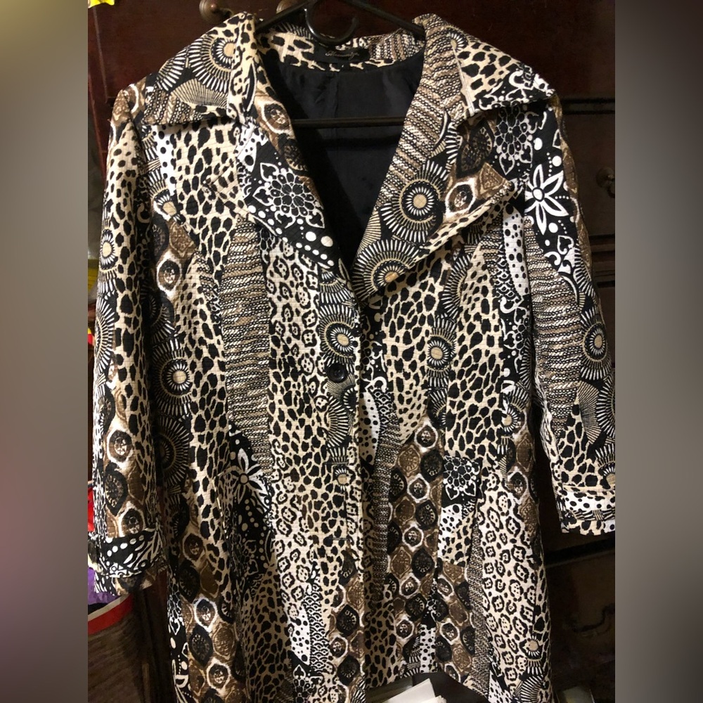 Chico's Animal Print Coat